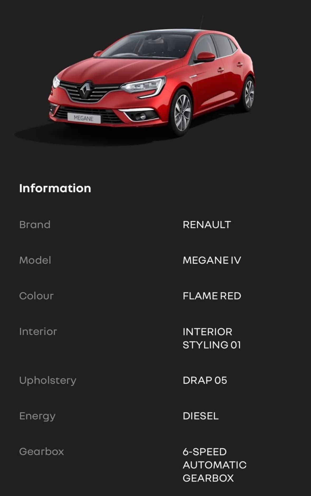 2017 Renault Megane Renault Megane IV GTLine 2017 Top model Automatic 9
